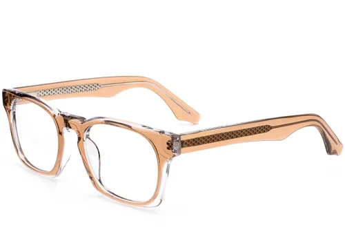 Lunettes rectangulaires en acétate marron #BS0420-0346