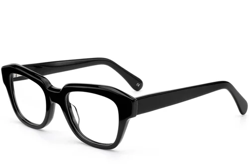 Lunettes papillon en acétate noir #BS0420-0349