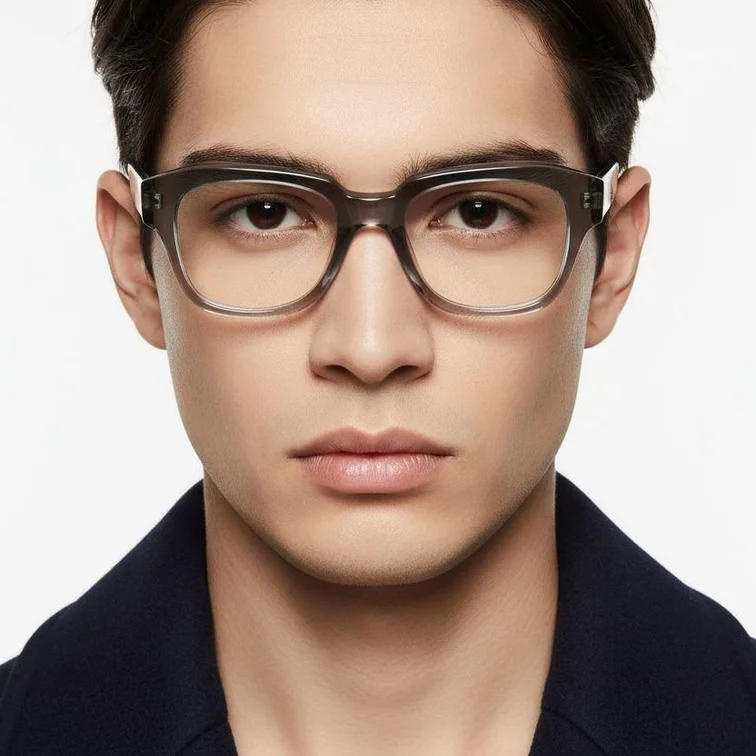 Lunettes papillon en acétate gris #BS0420-0350