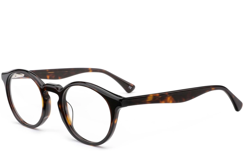Round Tortoiseshell Acetate Glasses #BS0420-0353