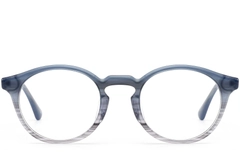 Gafas redondas de acetato azul #BS0420-0354