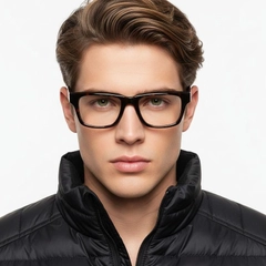 Rectangular Tortoiseshell Acetate Glasses #BS0420-0358