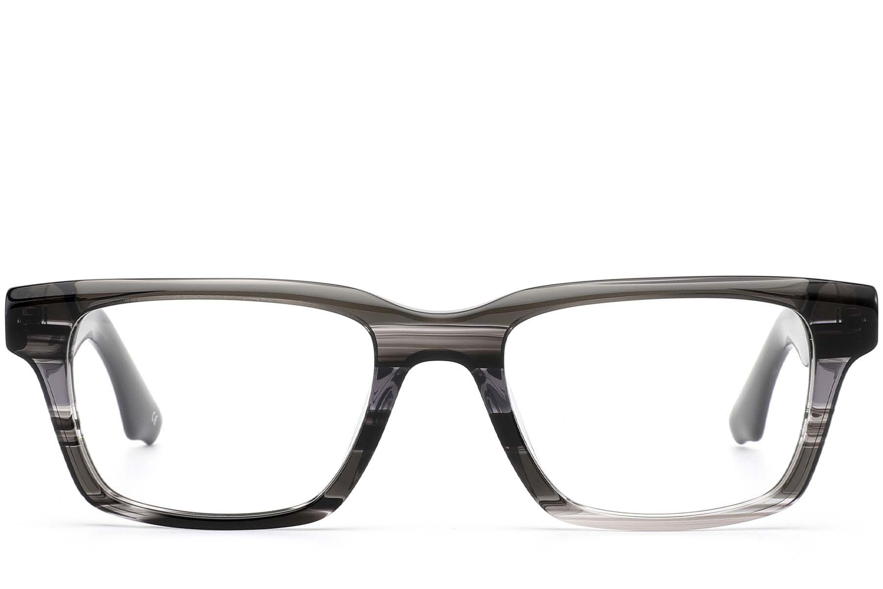Gafas rectangulares de acetato gris #BS0420-0359