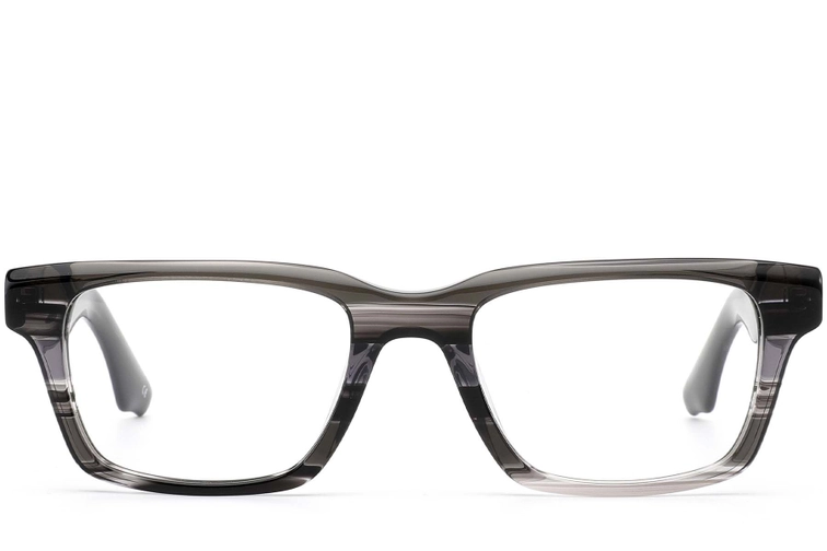Rectangular Grey Acetate Glasses #BS0420-0359
