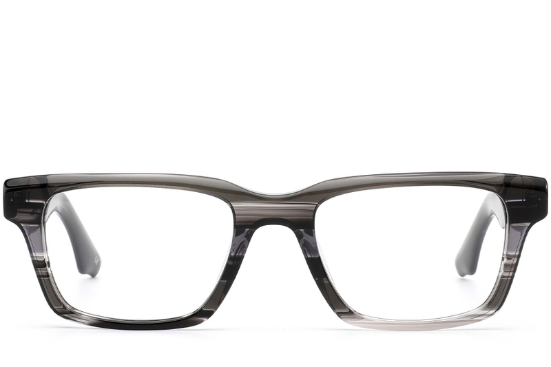 Rectangular Grey Acetate Glasses #BS0420-0359
