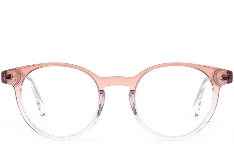 Rectangular Pink Acetate Glasses #BS0420-0364