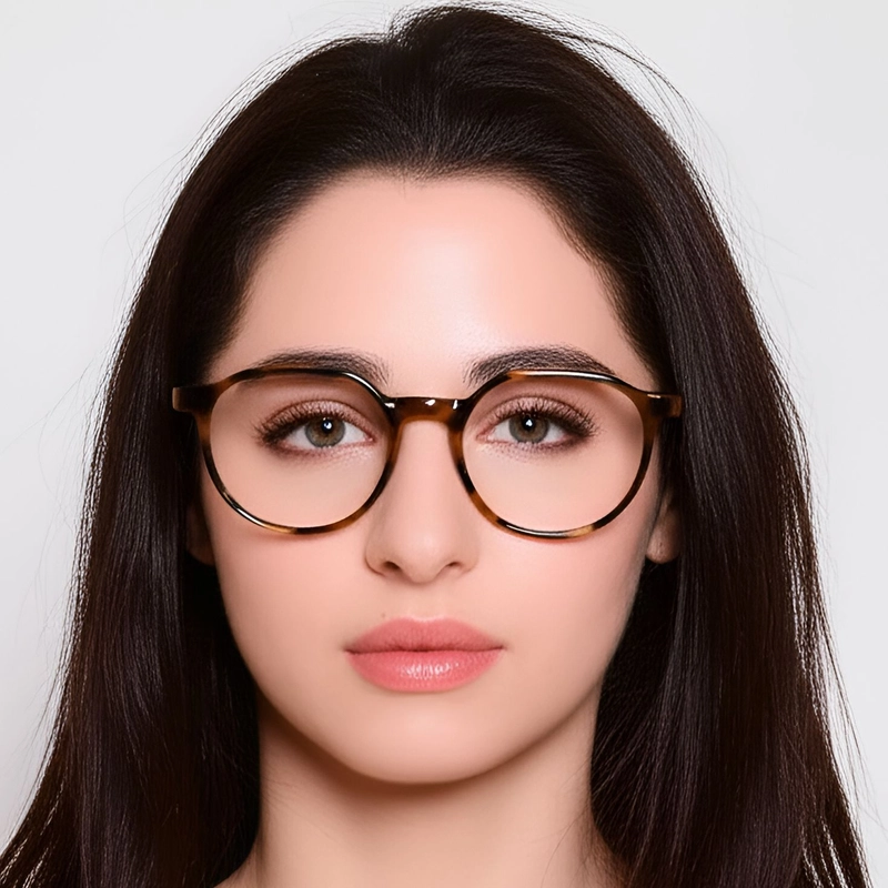 Round Tortoiseshell Acetate Glasses #BS0420-0367