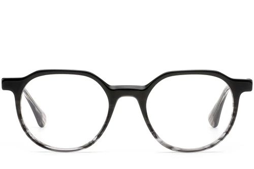 Lunettes rondes en acétate gris #BS0420-0369