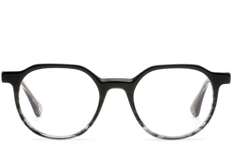 Gafas redondas de acetato gris #BS0420-0369