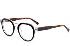 Oval Black Acetate Glasses #BS0420-0371