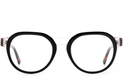 Oval Black Acetate Glasses #BS0420-0371