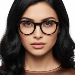 Oval Tortoiseshell Acetate Glasses #BS0420-0372
