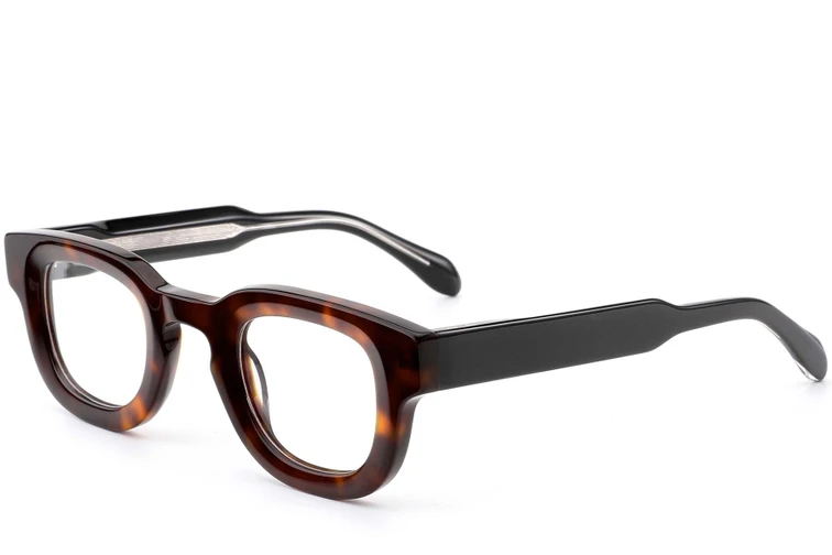 Rectangular Tortoiseshell Acetate Glasses #BS0420-0379