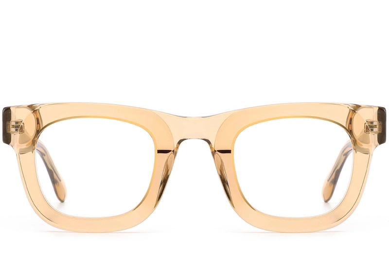 Rectangular Brown Acetate Glasses #BS0420-0382