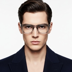 Gafas rectangulares de acetato transparente #BS0420-0384