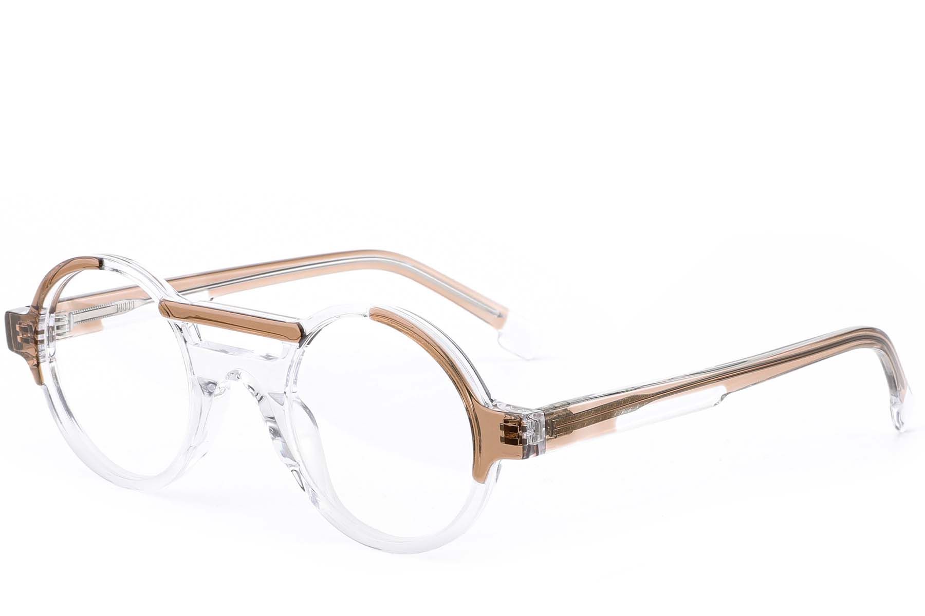 Aviator Brown Acetate Glasses #BS0420-0388