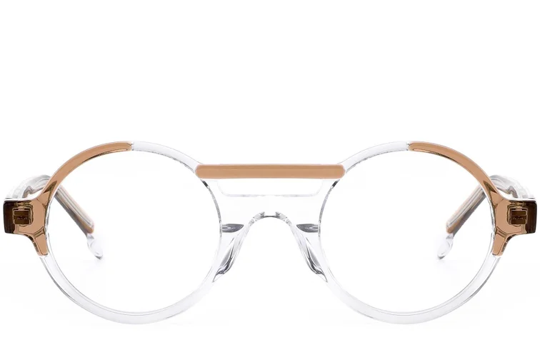 Lunettes aviateur en acétate marron #BS0420-0388