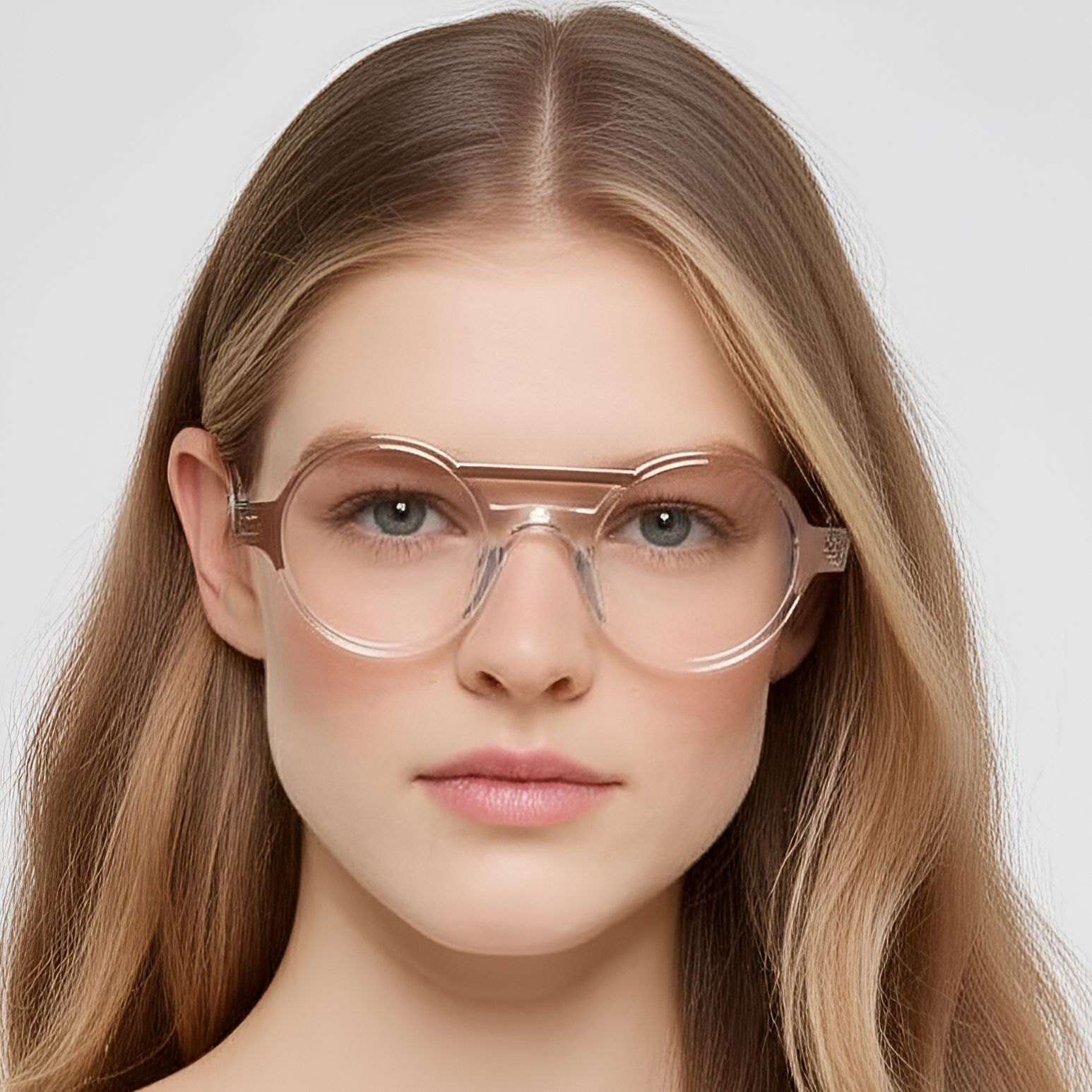 Aviator Brown Acetate Glasses #BS0420-0388