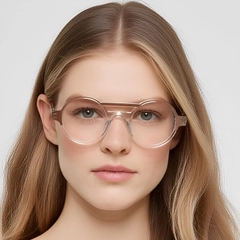 Aviator Brown Acetate Glasses #BS0420-0388