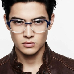 Rectangular Blue Acetate Glasses #BS0420-0392
