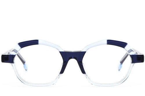 Geometric Blue Acetate Glasses #BS0420-0395