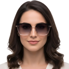 Butterfly Brown Metal Clip-on Sunglasses #BS0420-0402