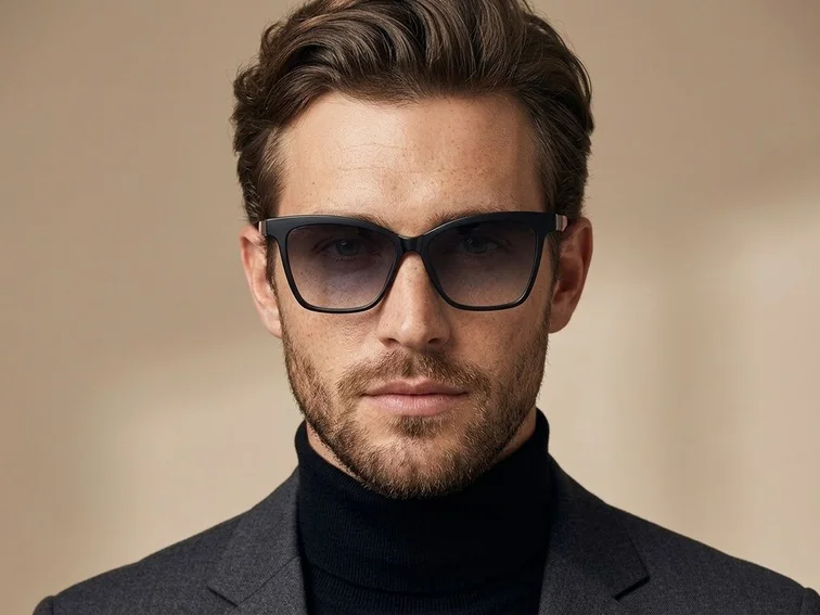 Butterfly Black TR90 Clip-on Sunglasses #BS0420-0405