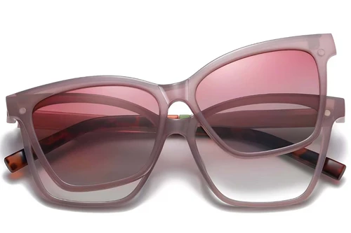 Butterfly Pink TR90 Clip-on Sunglasses #BS0420-0406