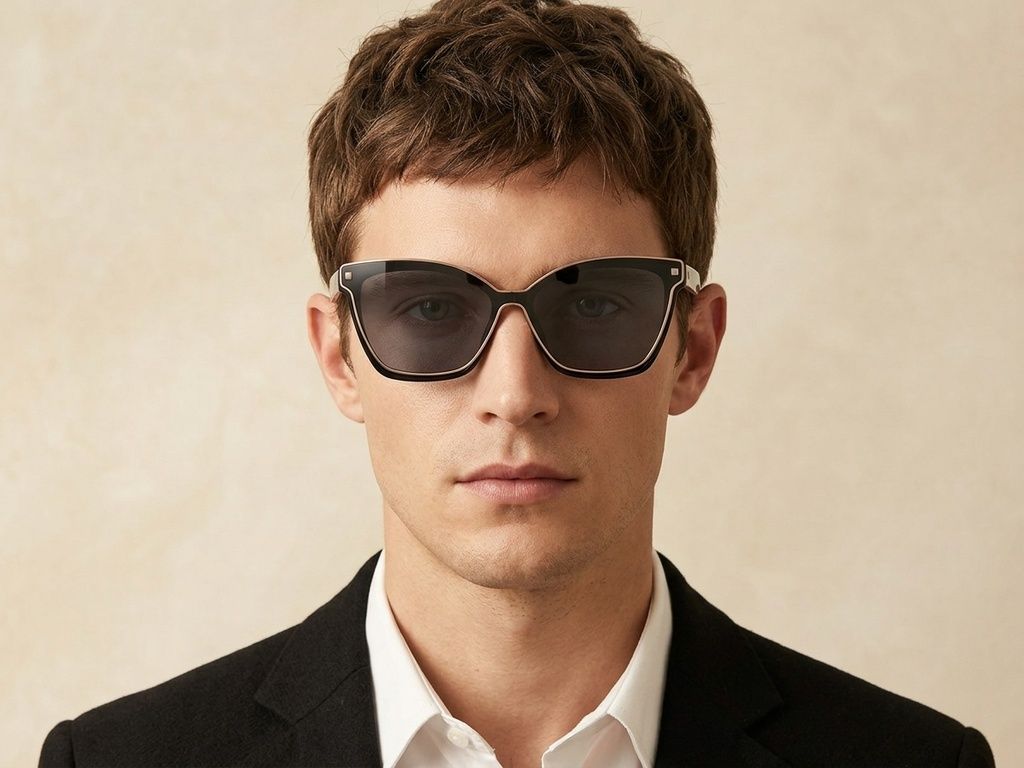 Butterfly Black TR90 Clip-on Sunglasses #BS0420-0408