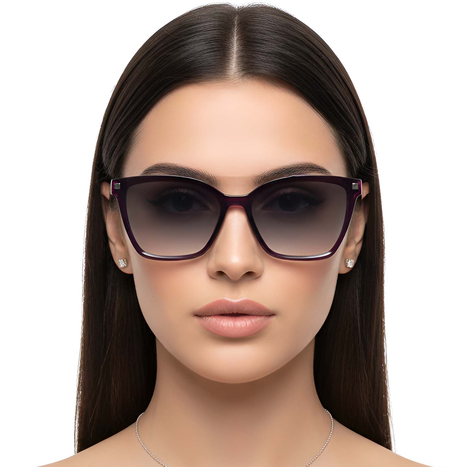 Butterfly Purple TR90 Clip-on Sunglasses #BS0420-0409