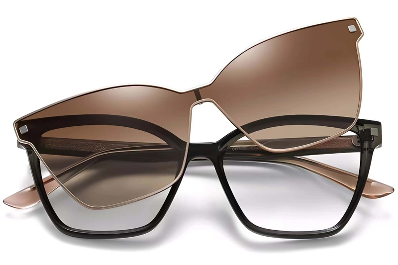 Butterfly Green TR90 Clip-on Sunglasses #BS0420-0410