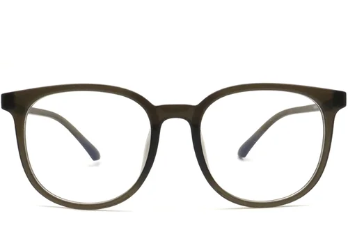Lunettes ovales vertes TR90 #BS0420-0415