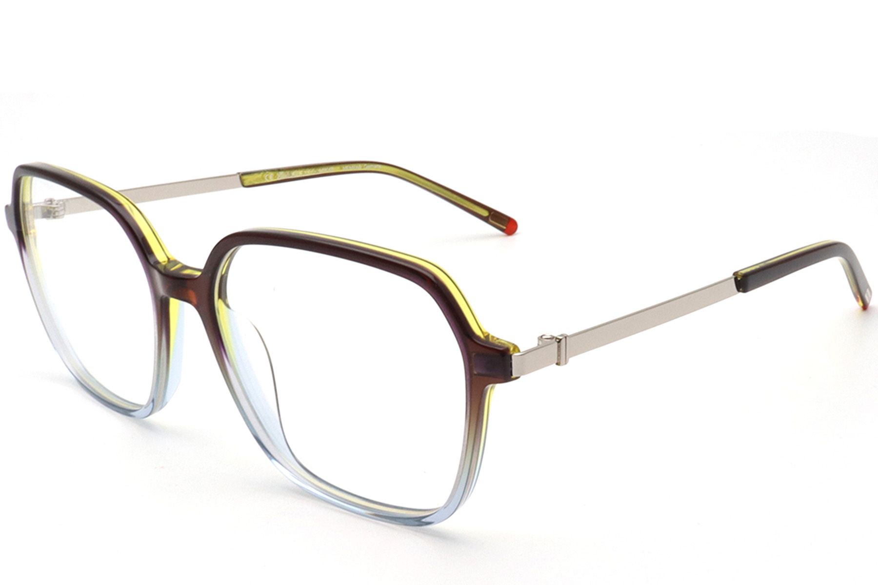 Rectangular Red Acetate Glasses #BS0420-0419