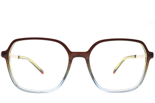 Lunettes rectangulaires en acétate rouge #BS0420-0419