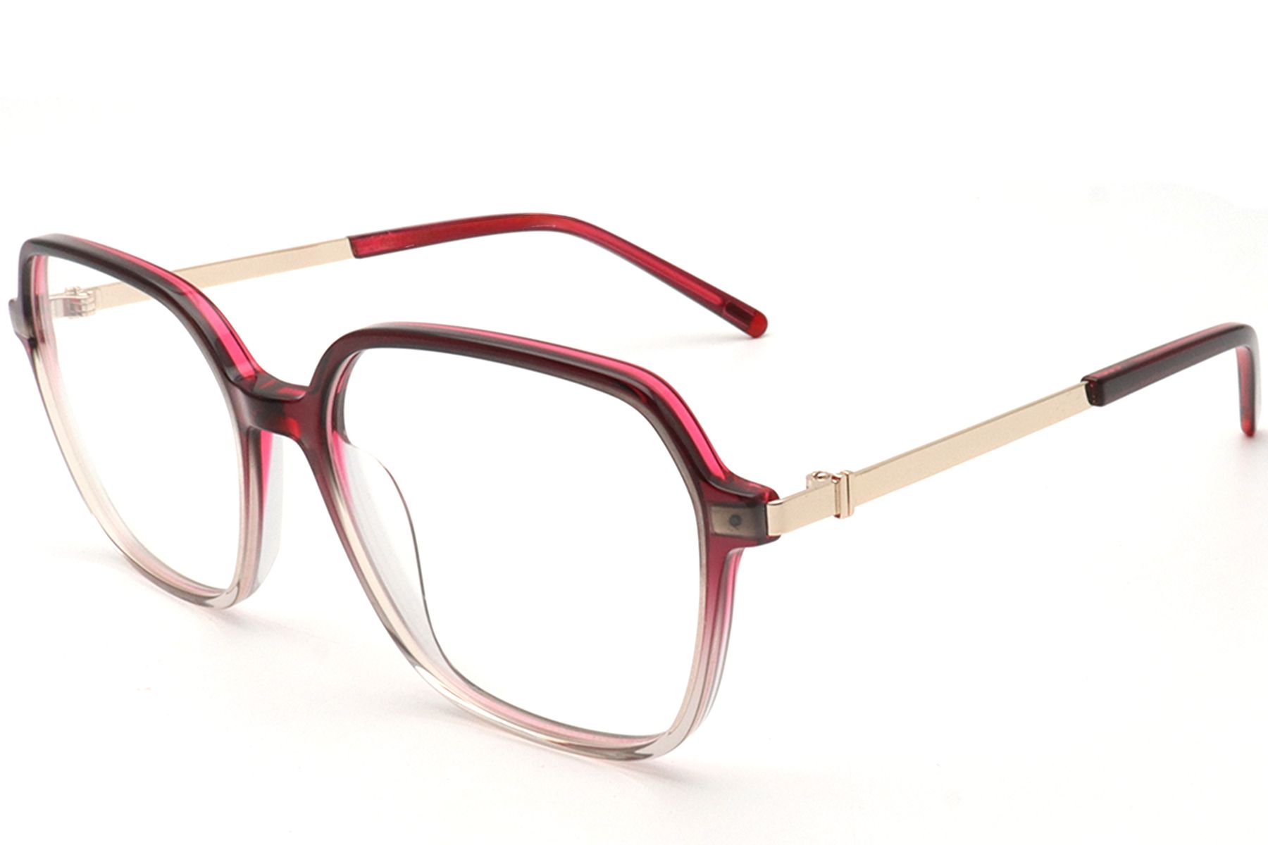 Oval Red Acetate Glasses #BS0420-0420