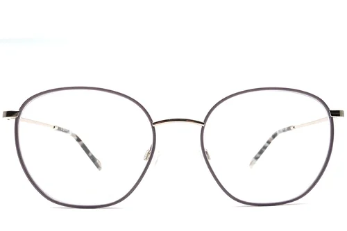 Lunettes ovales en acétate brun #BS0420-0421