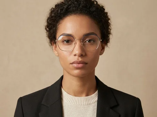Lunettes géométriques en métal noir #BS0420-0422