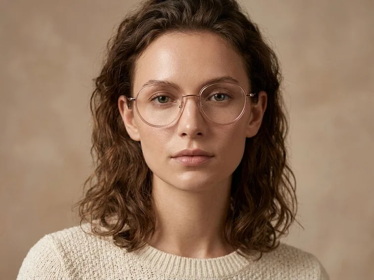 Oval Pink Acetate Glasses #BS0420-0424