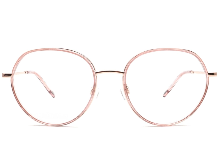 Gafas ovaladas de acetato rosa #BS0420-0424