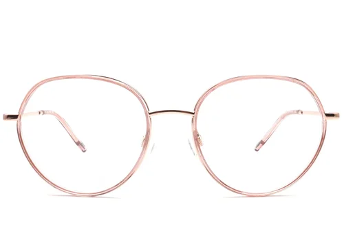 Lunettes ovales en acétate rose #BS0420-0424