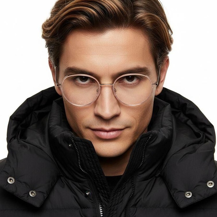 Gafas ovaladas de acetato rosa #BS0420-0424