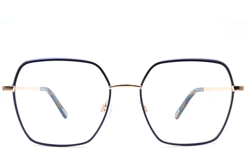 Brille métallique noire géométrique #BS0420-0429