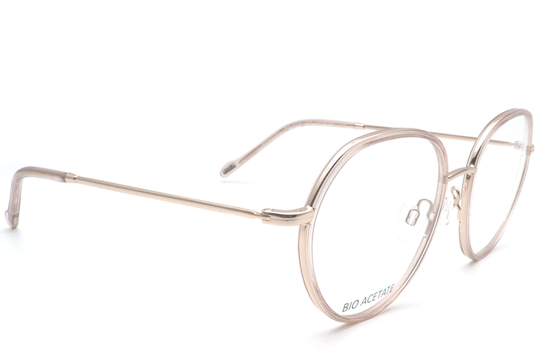 Oval Golden Acetate Glasses #BS0420-0433