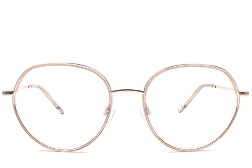 Verres ovales en acétate doré #BS0420-0433