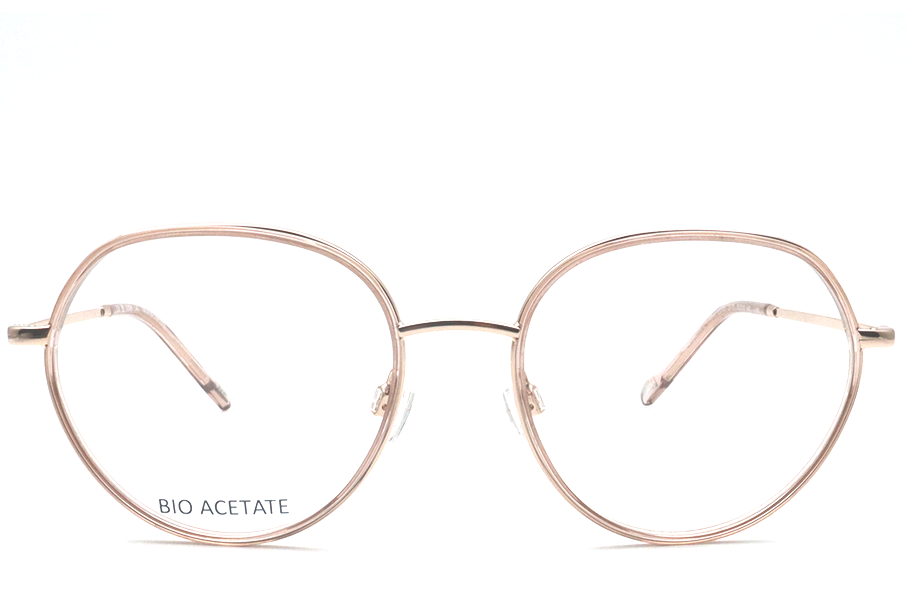 Oval Golden Acetate Glasses #BS0420-0433