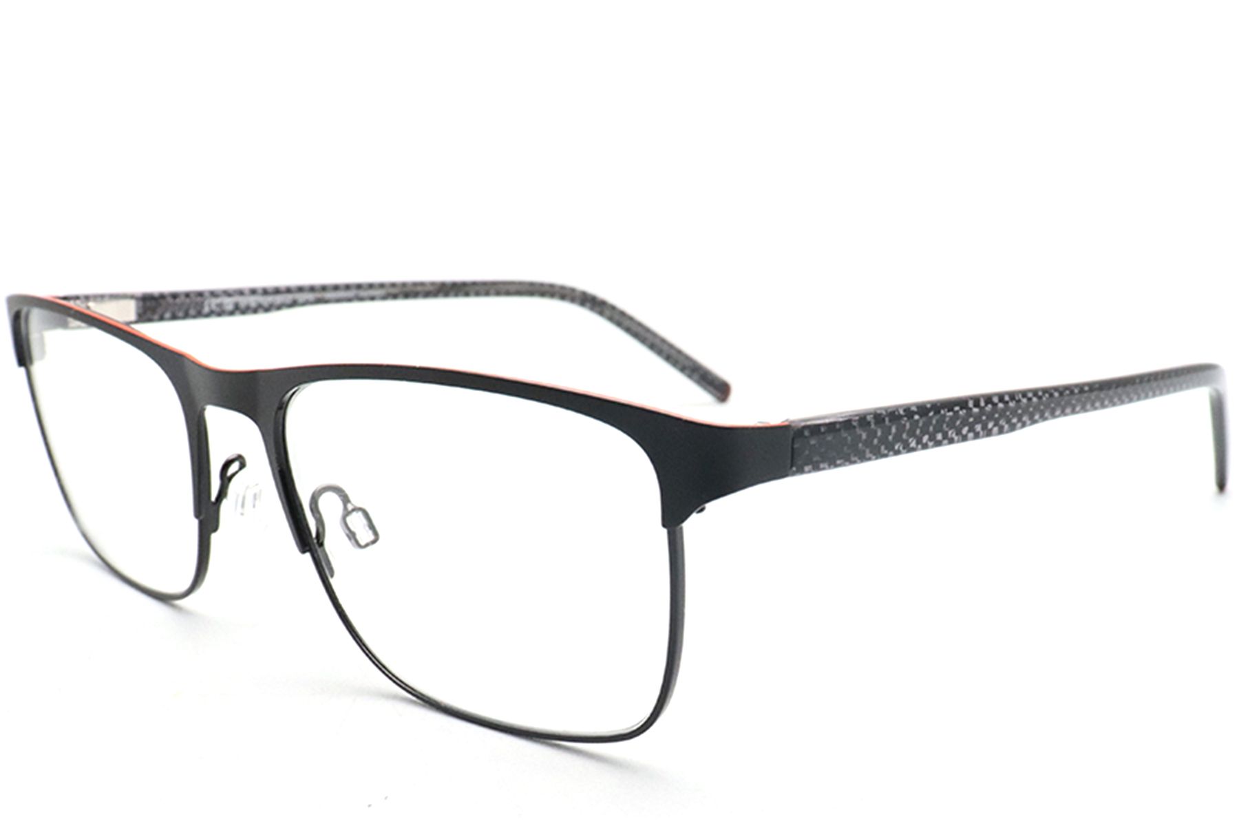 Rectangular Black Metal Glasses #BS0420-0434