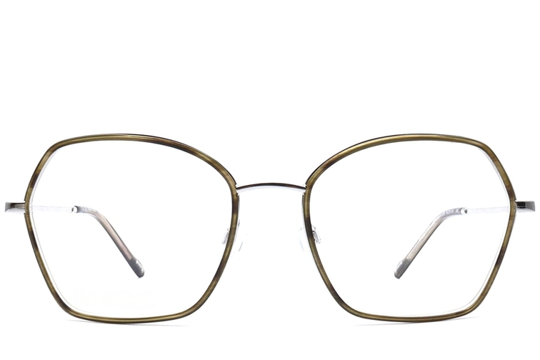 Lunettes géométriques marron en acétate écologique #BS0420-0435