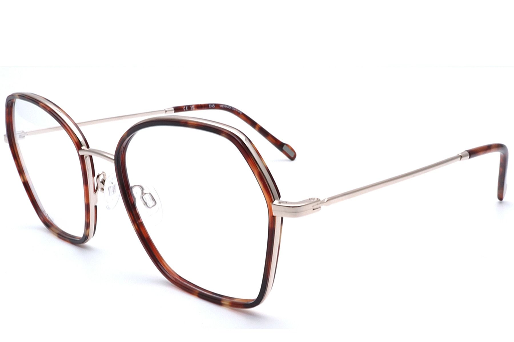 Gafas geométricas de acetato ecológico de carey n.° BS0420-0436