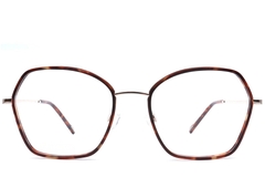 Gafas geométricas de acetato ecológico de carey n.° BS0420-0436