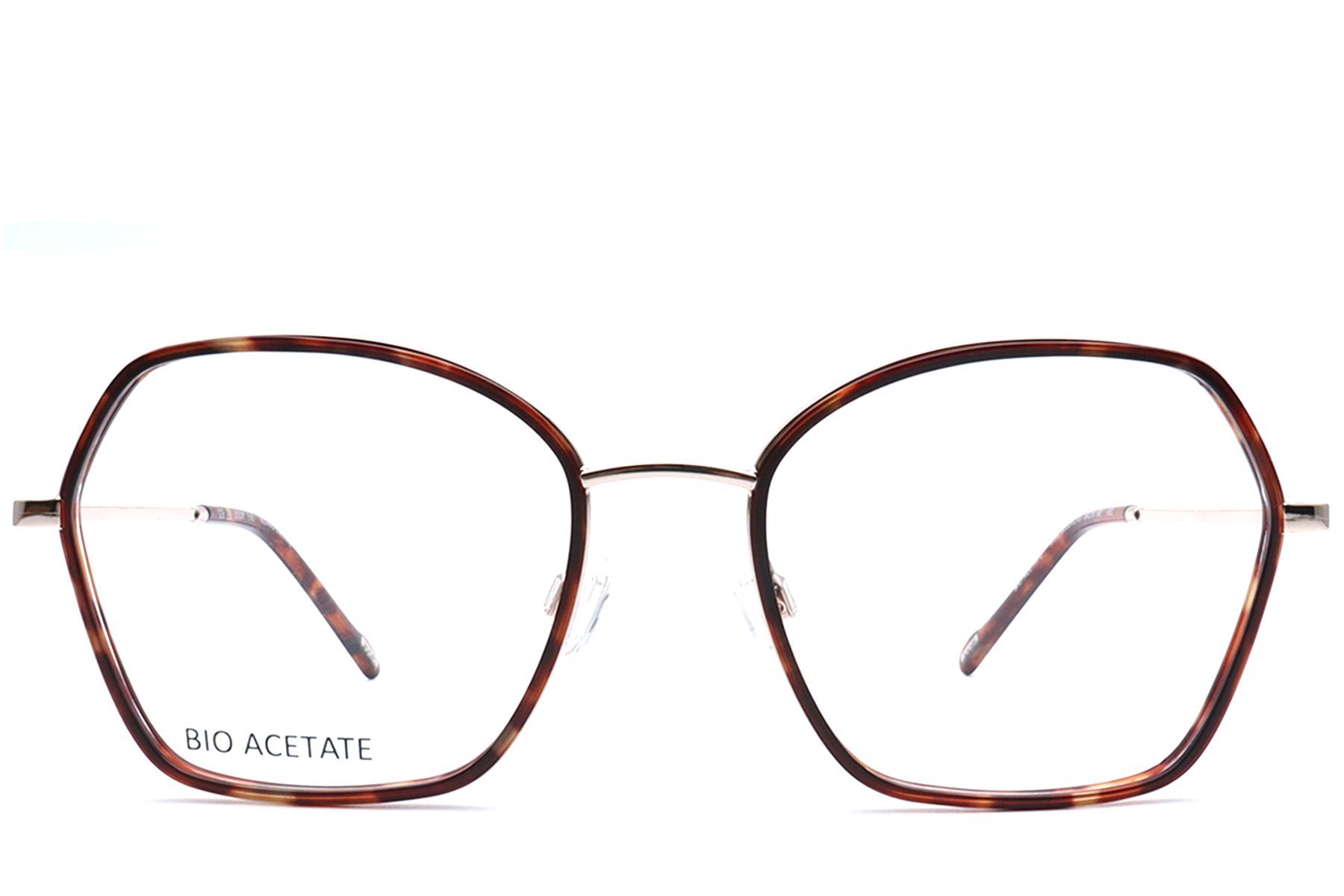 Geometric Tortoiseshell Eco acetate Glasses #BS0420-0436